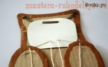Майстер-клас Іграшка Сова-дергунчик зіницями