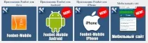 Мобільна версія сайту Fonbet, Фонбет Україна мобільна