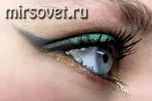 Новорічний макіяж очей покроковий майстер-клас з фото очей