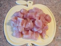 Омлет із соєвим соусом та куркою. омлет
