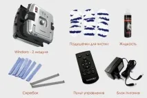 Пристрої для миття вікон, телескопічні штанги, машинки та інші інструменти. вікон