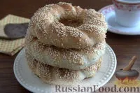 Рецепт Сіміт (турецький бублик з кунжутом) бублик