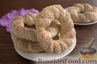 Рецепт Сіміт (турецький бублик з кунжутом) рецепт