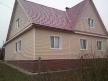 Сайдинг корабельний брус та дошка, розміри, фото будинків, оброблених вініловими панелями. корабельний