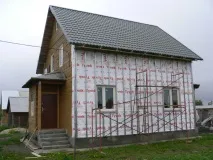 Сайдинг корабельний брус та дошка, розміри, фото будинків, оброблених вініловими панелями. корабельний
