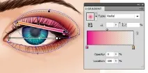Створюємо око в Adobe Illustrator Blending