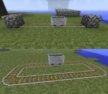 Будуємо залізницю (частина 1) - Побудови та будинки в MineCraft - Енциклопедія MineCraft залізницю