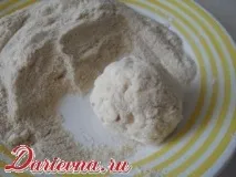 Сирні кульки з яблуками кульки