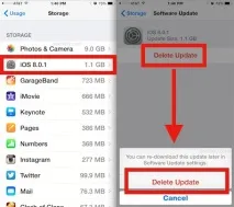 Як відбувається процес скасування оновлення операційної системи iOS 8 скасування