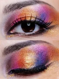 Акцент на очі кольорові smoky-eyes - Все про макіяж на сайті ІЛЬ ДЕ БОТЕ макіяж