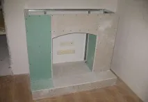 Як зробити камін із гіпсокартону можна