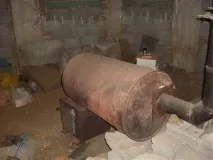 Як зробити горизонтальну піч з циліндричним корпусом. циліндричним