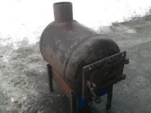 Як зробити горизонтальну піч з циліндричним корпусом. циліндричним