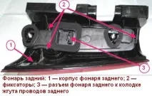 Як зняти задні ліхтарі автомобіля Лада Ларгус зняти