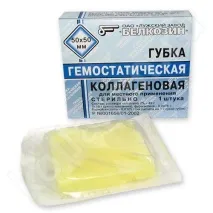 Гемостатична губка - що це Способи використання та ефективність ефективність