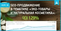 Кейс із SEO-просування сайту в тематиці «еко-товари та натуральна косметика» ROMI 129% seo-просування