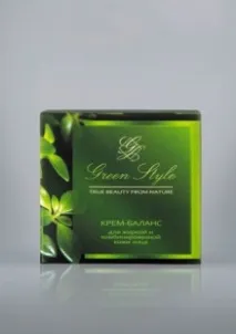 Крем баланс Liv Delano Green style для жирної та комбінованої шкіри обличчя, 45 г - Білоукраїнська delano