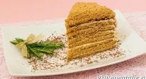 Медовий торт покроковий рецепт з фото зі згущеним молоком покроковий