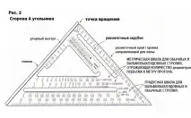 Кутник метричний для тесляра та столяра - український Палац Інтересу кутник