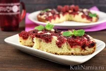 Пиріг з малиною простий рецепт пиріг