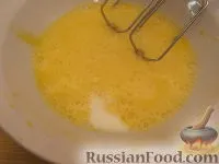 Рецепт солодкий банановий омлет з сиром на солодкий