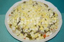 Салат «Мельник» з грибами та куркою куркою