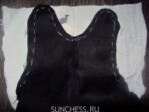 Сарафан зі шкільних штанів сарафан