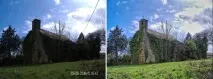 Комплексна фотокорекція виправлення затемненої фотографії та видалення шуму фотокорекція