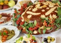 Прикраса весільного короваю коровай