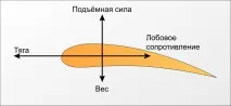 Аеродинамічні сили, що діють на крило літака у польоті літака