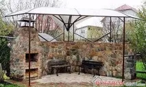Альтанки з мангалом та барбекю фото мангалом