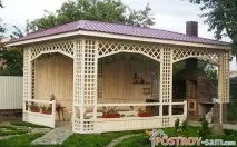 Альтанки з мангалом та барбекю фото барбекю