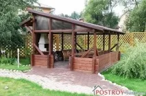 Альтанки з мангалом та барбекю фото барбекю