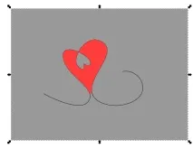Inkscape - листівка валентинка листівка