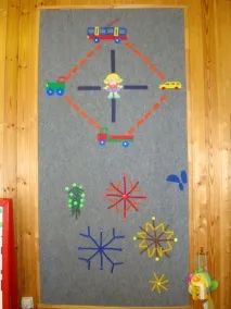 Використання ковроліну та липучок при навчанні конструювання використання