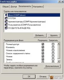 Зміна NTFS прав на папки та файли із командного рядка - dimon page прав