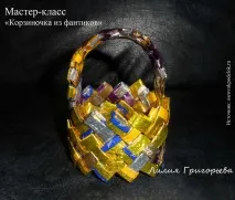 Майстер-клас - Кошик з фантиків майстер-клас
