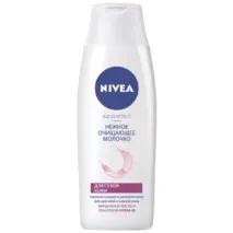 Молочко для обличчя NIVEA Aqua effect ніжне для сухої шкіри - «Ніжне, з приємним ароматом, обличчя