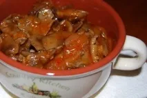 Мариновані опеньки в томатному соусі - Рецепти кулінарії мариновані