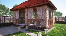 Відкриті веранди, прибудовані до будинку відкриті