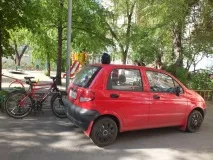 Матіз та два велосипеди матіз