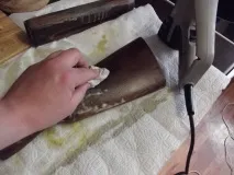 Просочення ложе лляною олією ложе