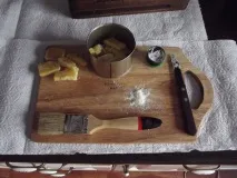 Просочення ложе лляною олією просочення