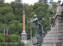 Річка Влтава у Празі та центральні празькі мости празі