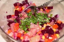 Салат з буряка з кукурудзою – рецепт приготування з фото кукурудзою
