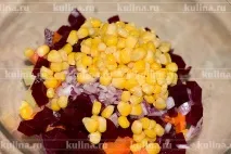 Салат з буряка з кукурудзою – рецепт приготування з фото салат