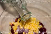 Салат з буряка з кукурудзою – рецепт приготування з фото кукурудзою