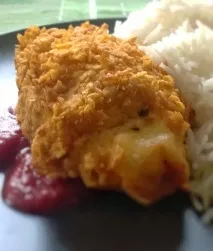 Рулет із курки з томатним соусом соусом