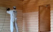 Шліфування зрубу та фарбування зрубу всередині своїми руками інтер’єр, технологія всередині