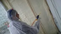 Утеплення стін пінополіуретаном його
